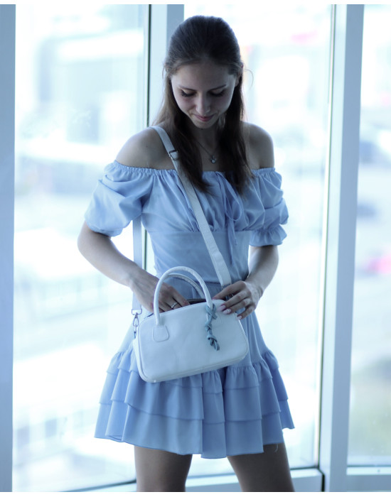 Women's bag made of genuine leather CAMERON WHITE