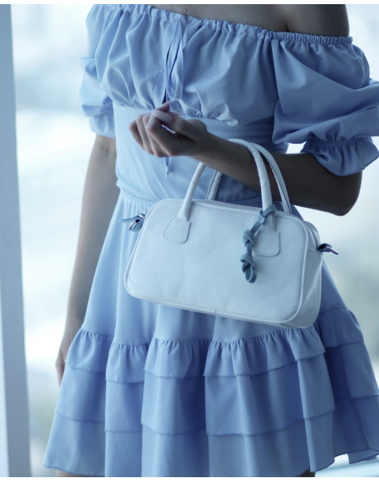 Women's bag made of genuine leather CAMERON WHITE