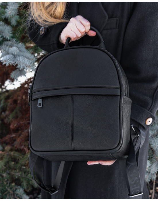 Women's backpack made of genuine leather F 63