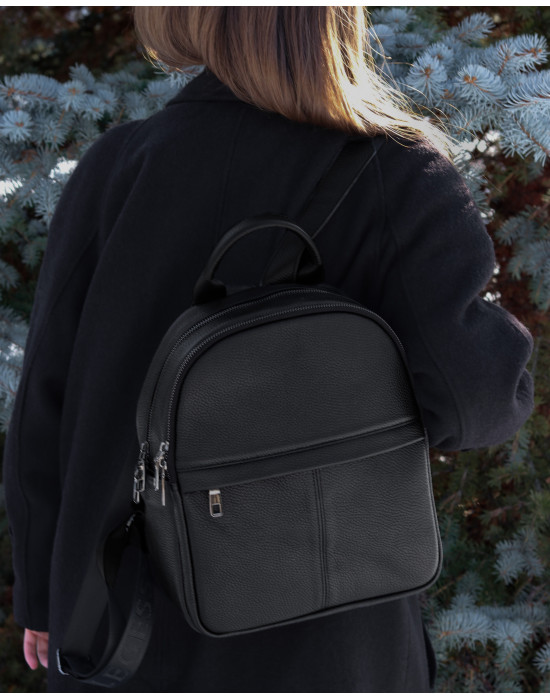 Women's backpack made of genuine leather F 63