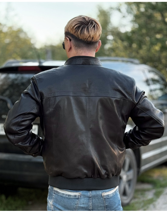 Men's leather bomber jacket KENNEDY TWIST