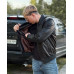 Men's leather bomber jacket KENNEDY TWIST