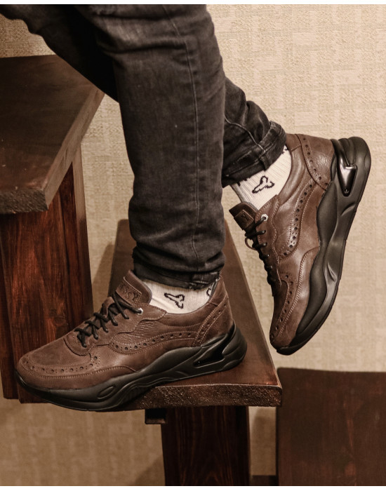 FLOYD COFFEE Men's Brogue Sneakers