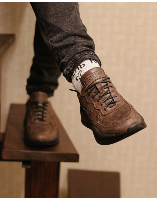 FLOYD COFFEE Men's Brogue Sneakers