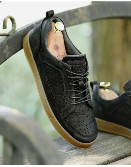 Мужские кеды с перфорацией LEEDS NUBUCK PERF