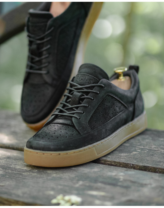 Мужские кеды с перфорацией LEEDS NUBUCK PERF