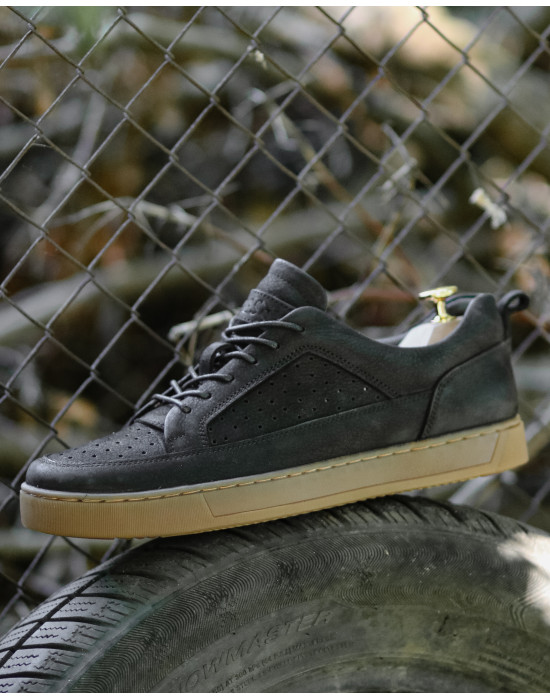 Мужские кеды с перфорацией LEEDS NUBUCK PERF