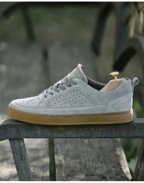 Men's sneakers with perforations LEEDS GRAY PERF