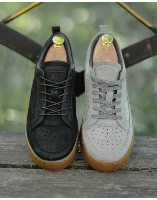 Men's sneakers with perforations LEEDS GRAY PERF