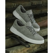 Men's sneakers gray with perforation VINIL GRAY PERF additional